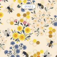 Honey Bee 2023 7.5' x 9.5' Booklet Monthly Planner