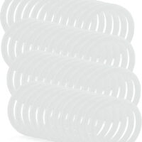 Silicone Seal Rings for Plastic Mason Jar Lids (Regular Mouth, 48-Pack)