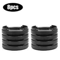Adjustable Bed Riser or Furniture Lift Non-Slip Table Riser Height Improvement 8 Pack Black Round Shape