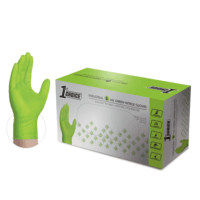 1st Choice Green Nitrile Disposable Gloves 6 Mil Textured XX-Large 100
