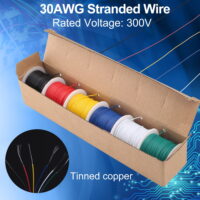LotFancy 22AWG Stranded Wire, 6 Colors (30 Feet/9 M Each) Electrical Wire, UL Listed