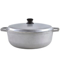 Imusa 4.8 Quart Traditional Colombian Cast Aluminum Caldero or Dutch Oven with Lid