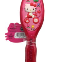 Hello Kitty on a Trike Back Pink Colored Kids Hairbrush