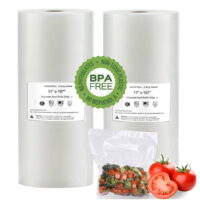 2 Pack Vacuum Sealer Bags 11' x 197'  Rolls for Food Saver, Seal a Meal,.Commercial Grade, BPA Free, Heavy Duty, Great for vac storage, Meal Prep or Sous Vide