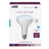 Feit Electric Smart LED 7.2 Watts (65 Watt Equivalent) Daylight Light Bulb, BR30, Medium E26 Base, Dimmable