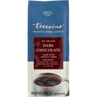 Teeccino Prebiotic Herbal 'Coffee' - Dark Chocolate 10 oz Pkg