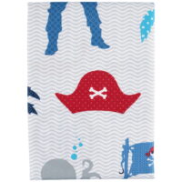 Mainstays Blue/White Polyester Shower Curtain, 70' x 72'