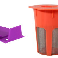 Keurig 2.0 K-Carafe Reusable Coffee Filter Replacement Orange Pack 1 Clever Clip
