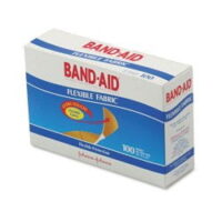 Band-Aid Adhesive Strip, 1 X 3 Inch Fabric Rectangle Tan Sterile, 10381370044441 - Box of 100