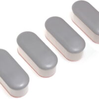 4 piece Universal Toilet Seat Bumper Kit, comes with Strong Adhesive