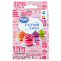 Great Value Gel Food Colors, Neon Colors, 2.7 Ounces