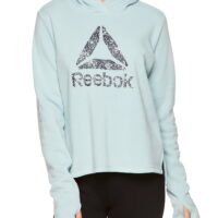 Reebok Womens Side Slit Hoodie with Graphic
