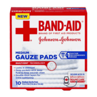 Band-Aid First Aid Gauze Pads Medium