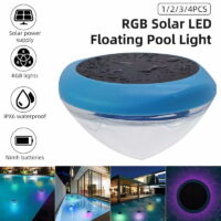 VicTsing RGB Solar LED Floating Pool Light Solar Powered Colorful Swimming Underwater Drift Lamp IPX6 For Yard Pond Garden Pool Decoration Light