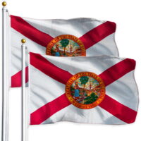 G128 - TWO PACK of 3X5 FLORIDA STATE FLAG FL FLAGS US STATES