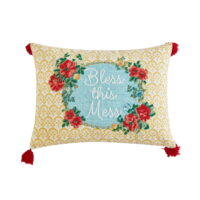 The Pioneer Woman Polyester Contemporary Oblong Decorative Pillow, 14' x 20'