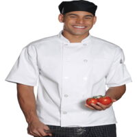 Edwards Garment 10 Button Short Sleeve Chef Coat, Style 3306