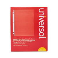 Standard Sheet Protector Standard, 8 1/2 x 11, Clear, Non-Glare, 100/Box