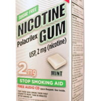 RUGBY NICOTINE GUM 2MG MINT NICOTINE POLACRILEX-2 MG off white 50 CT UPC 305361362065