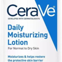 CeraVe Unscented Daily Moisturizing Lotion for Normal to Dry Skin, 3 oz (Pack of 2)