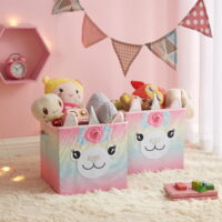 Llama 2 Pack Light Up Kids Storage Cubes