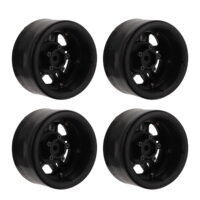 RC Wheels, Black RC Truck Tyres Durable High Abrasion Resistance 2.2 Inch  For RC Cars