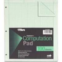 Tops Engineering Computation Pad, 100 Sheets