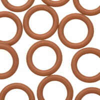 25pcs Blown O-Ring For Licorice Leather 2x12mm/pack (4-pack Value Bundle), SAVE $3