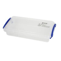 Unique Bargains 25cm x 12cm x 5cm Plastic Storage Case Box Organizer w Clip on Lid