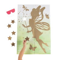 Pin the Wand on the Fairy Game, Toys, Birthday, 4 Pieces