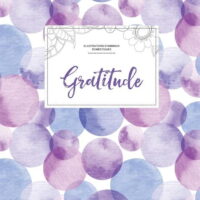 Journal de Coloration Adulte: Gratitude (Illustrations D'Animaux Domestiques, Bulles Violettes) (Paperback)