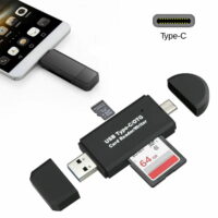 USB 3.0 SD Card Reader, USB Type C Memory Card Reader, OTG Adapter for SDXC, SDHC, SD, MMC, RS- MMC, Micro SDXC, Micro SD, Micro SDHC Card and UHS-I Cards