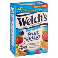 Welch's Mixed Fruit Snacks Family Size, 0.9 oz, 40 count