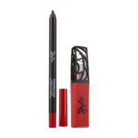 The Lip Bar Perfect Pair Lip Kit, Straight Face Lip Liner and Hot Mama Matte Liquid Lipstick