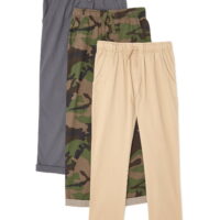 Wonder Nation Boys Pull On Pants, 3-Pack, Sizes 4-18 & Husky