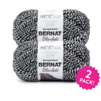 Bernat® Blanket™ #6 Super Bulky Polyester Yarn, Inkwell 10.5oz/300g, 220 Yards (2 Pack)