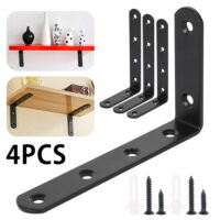 Willkey 4pcs Shelf Brackets Scaffold Board Bracket Industrial Heavy Duty L Shaped