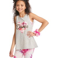 Justice Girls Fashion Tank With Built In Sports Bra, Sizes S-XL