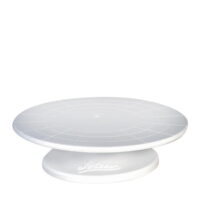Ateco 610 Revolving Cake Decorating Stand with Non-Slip Pad, 12' Round, Food-grade Plastic Base & Top