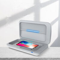 Kuluzego Sterilizing Box with Wireless Charger | Sanitizer Box | Fast Wireless Charging for Phone | Mobile Phone Sanitizer | Phone Screen Disinfecting