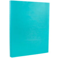 JAM Letter Cardstock, 8.5 x 11, 65lb Sea Blue, 50/Pack