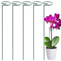 4 Pack Plant Support Stakes, Garden Single Stem Flower Plant Support, Plant Cage Support Ring, Plant Sticks, Plant Stakes for Indoor Plants Amaryllis Orchid Peony Tomato Flower, 40CM/15.8INCH