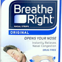 Breathe Right Nasal Strips to Stop Snoring, Drug-Free, Original Tan Large, 30 count