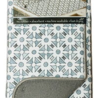 MODERN FARMHOUSE Microfiber Dish Drying Mat, Machine Washable by Kay Dee