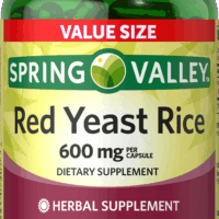 Spring Valley Red Yeast Rice, 600 mg Capsules, 120 Count, Dietary Supplements