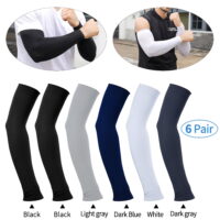 12 Pcs Cooling Arm Sleeves Cover for Women & Men UV Sun Protection, 50 Compression long Sleeves to Cover Arms for Biking, Gardening, Driving, Fishing, Golf, Hiking
