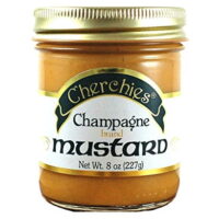 Cherchies Champagne Brand Mustard - 8 Ounce Jar - Award Winning and World Famous! Truly the Champagne of Champagne Mustards!