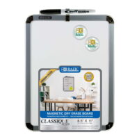 BAZIC Magnetic Dry Erase Whiteboard & Marker + 2 Magnets), 8.5'x11', 1-Pack