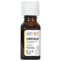 Aura Cacia Lemon Balm in Jojoba Oil 0.5 fl. oz