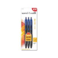 307 Gel Pen Retractable, Medium 0.7 mm, Blue Ink, Blue Barrel, 3/Pack